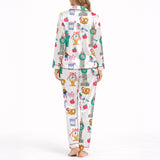 Women's Classic Button Down Pajama Set - Long | Urban Wanderlust Print