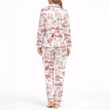 Mother of the Bride Women's Classic Button Down Pajama Set - Long Knit