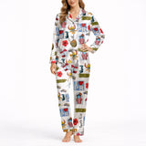 Women's Classic Button Down Pajama Set - Long | Boricua Dreams Collection