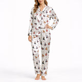 Women's Classic Button Down Pajama Set - Long | Purrfectly Loved Cats