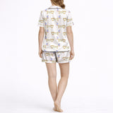 Good Dog Vibes Women's Classic Button Down Pajama Set - Short