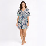 Willy Wonderful Women's Nightgown - V-Neck Short Sleeve