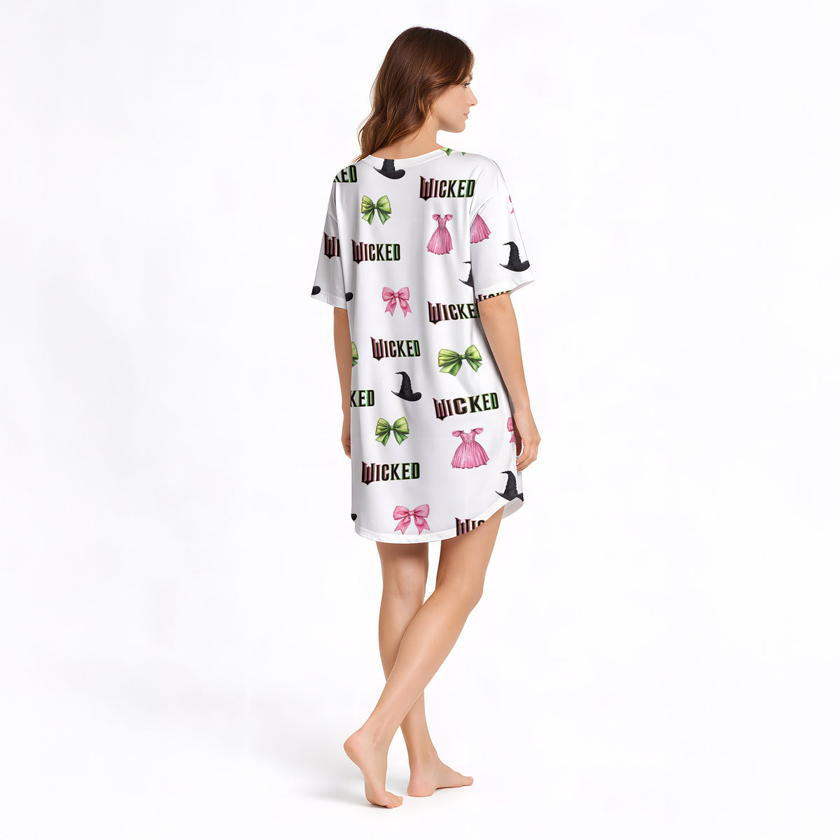 Wicked Cozy Women's V-Neck Short Sleeve Knit Nightgown — view 2 of 3