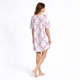 Women's Nightgown - V-Neck Short Sleeve | Lacrosse Dreams