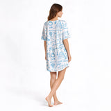 Bridal Bliss Women's Nightgown - V-Neck Short Sleeve