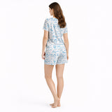 Bridal Bliss Women's Short Sleeve Pajama Set with Shorts