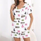 Wicked Cozy Women's Short Sleeve Pajama Set with Shorts_3D