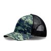 Green retro motifs 2 ibuytero trucker hat men