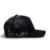 Yellow retro mesh pattern back ibuytero trucker hat men 3