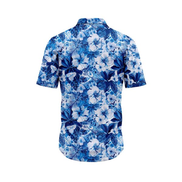 Blue Hibiscus Hawaiian Shirt 1