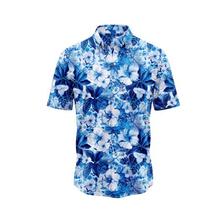 Blue Hibiscus Hawaiian Shirt