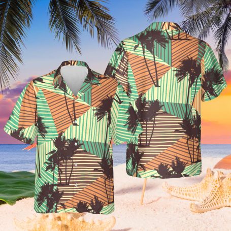 Hawaiian shirt with coconut tree motifs 2