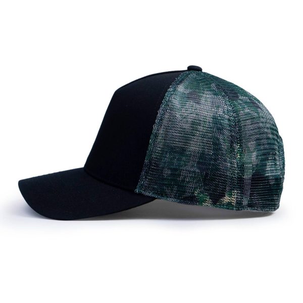 Green camo pattern mesh back ibuytero trucker hat men 2