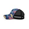 Dark coconut leaf pattern ibuytero trucker hat men 5