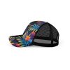 Dark floral and leaf motifs ibuytero trucker hat men 5