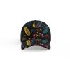 Floral and leaf motifs ibuytero trucker hat men 2