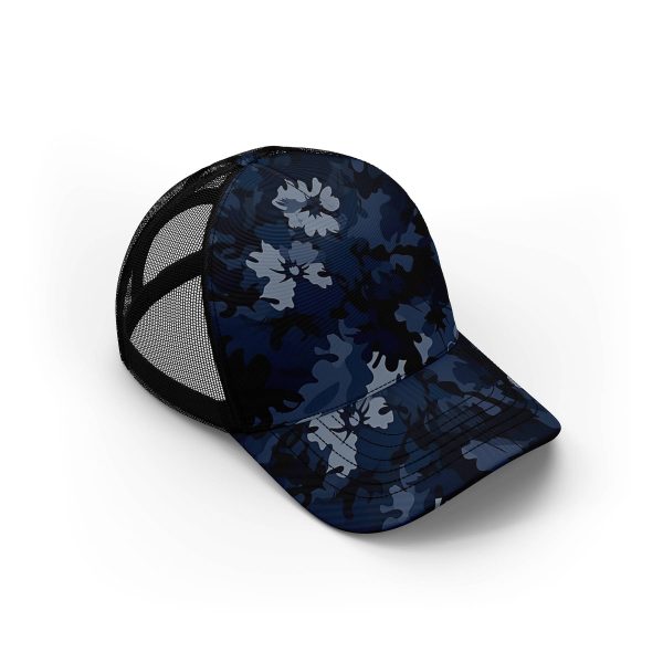 Gray camouflage floral pattern ibuytero trucker hat men 1