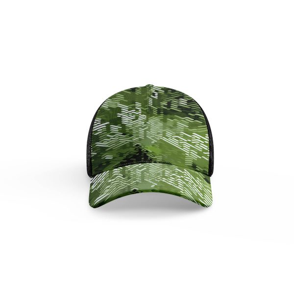 Green retro motifs ibuytero trucker hat men 2