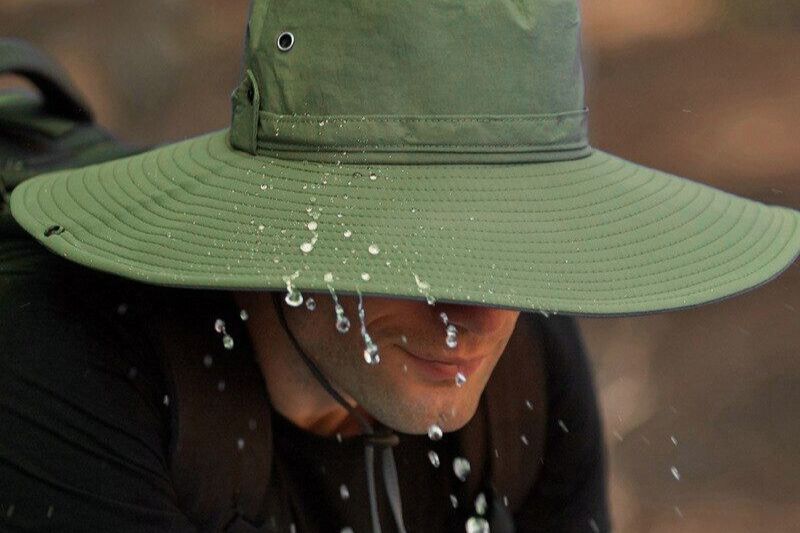 Look for hats with a durable water repellent (DWR) coating for added protection