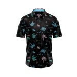 Black Palm Hawaiian Aloha Shirt- Tropical Beach Shirt