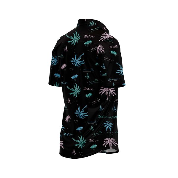 ibuytero Black Palm Hawaiian Shirt 3