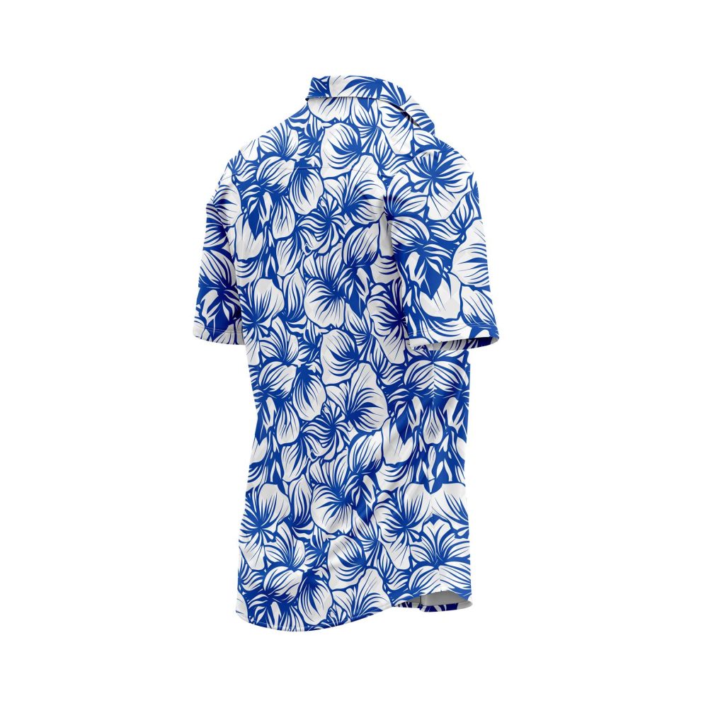 ibuytero Blue Floral Hawaiian Shirt 3