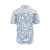 ibuytero Blue Geometric Wave Hawaiian Shirt 1