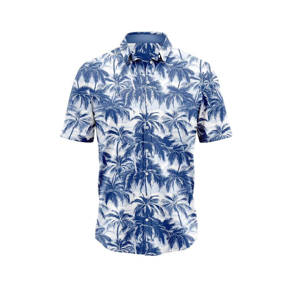 ibuytero Blue Palm Tree 2 Hawaiian Shirt