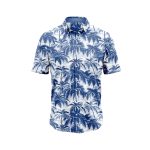 Blue Palm Tree 2 Hawaiian Aloha Shirt- Tropical Beach Shirt