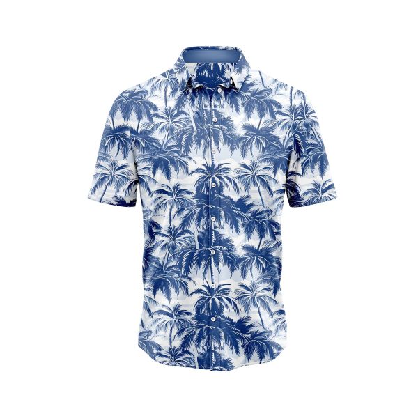 ibuytero Blue Palm Tree 2 Hawaiian Shirt