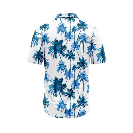 ibuytero Blue Palm Tree Hawaiian Shirt 1