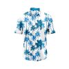 ibuytero Blue Palm Tree Hawaiian Shirt