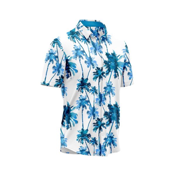 ibuytero Blue Palm Tree Hawaiian Shirt 2