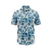 ibuytero Blue Palms Hawaiian Shirt