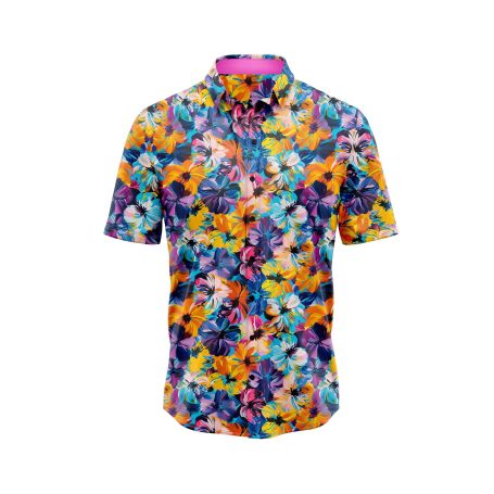 ibuytero Colorful Blossom Hawaiian Shirt