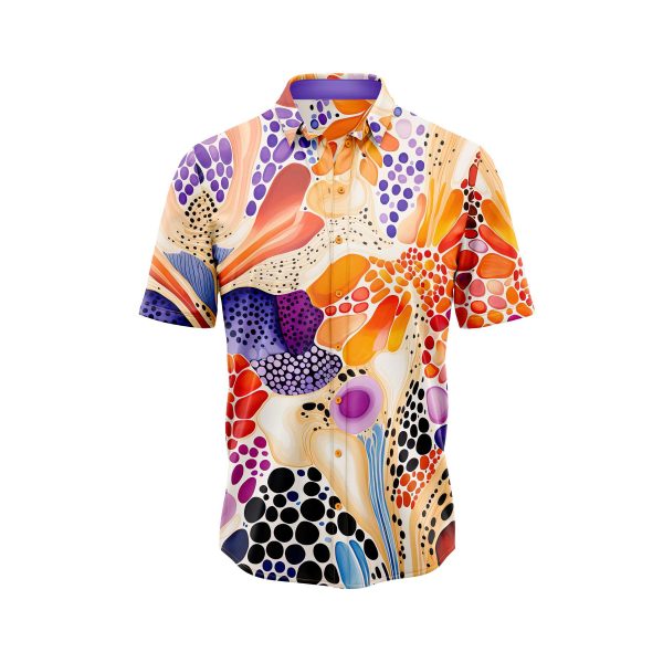 ibuytero Colorful Dot Art Hawaiian Shirt