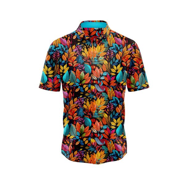 ibuytero Colorful Leaf Hawaiian Shirt