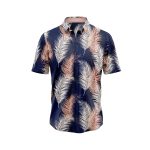 Feather Breeze Hawaiian Aloha Shirt- Tropical Beach Shirt