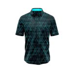 Galaxy Geometric Hawaiian Aloha Shirt- Tropical Beach Shirt