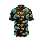 Golden Chameleon Hawaiian Aloha Shirt- Tropical Beach Shirt