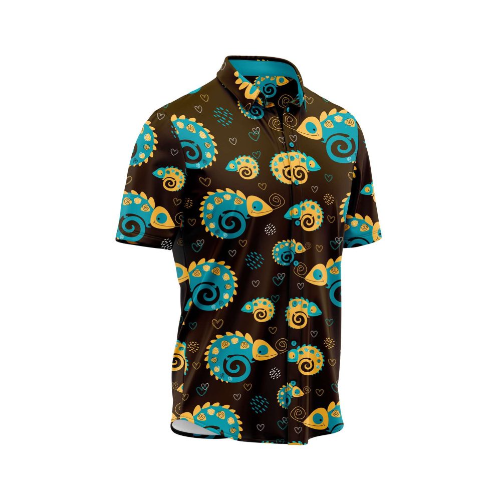 ibuytero Golden Chameleon Hawaiian Shirt 2