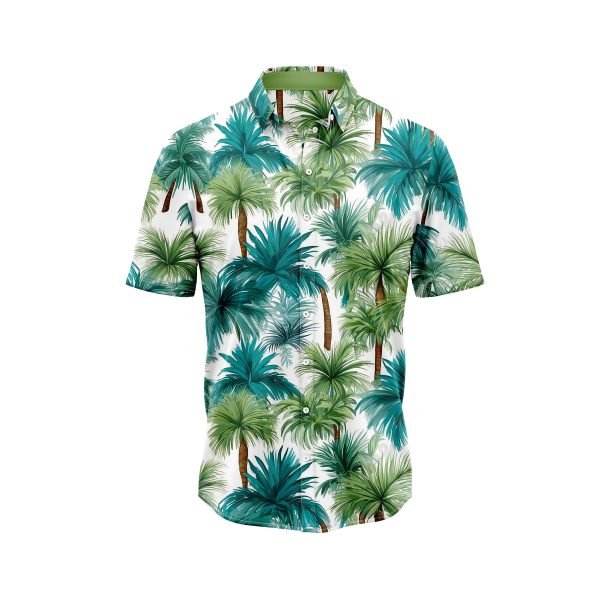 ibuytero Green Palm Tree 2 Hawaiian Shirt