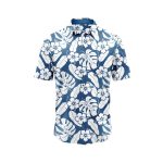 Hibiscus and Monstera Hawaiian Aloha Shirt- Tropical Beach Shirt