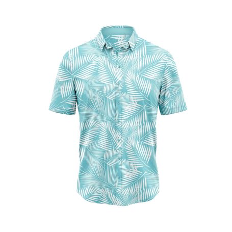 ibuytero Jade Palm Leaf Hawaiian Shirt