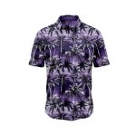 Midnight Palm 4 Hawaiian Aloha Shirt- Tropical Beach Shirt