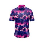 Midnight Palm 5 Hawaiian Aloha Shirt- Tropical Beach Shirt