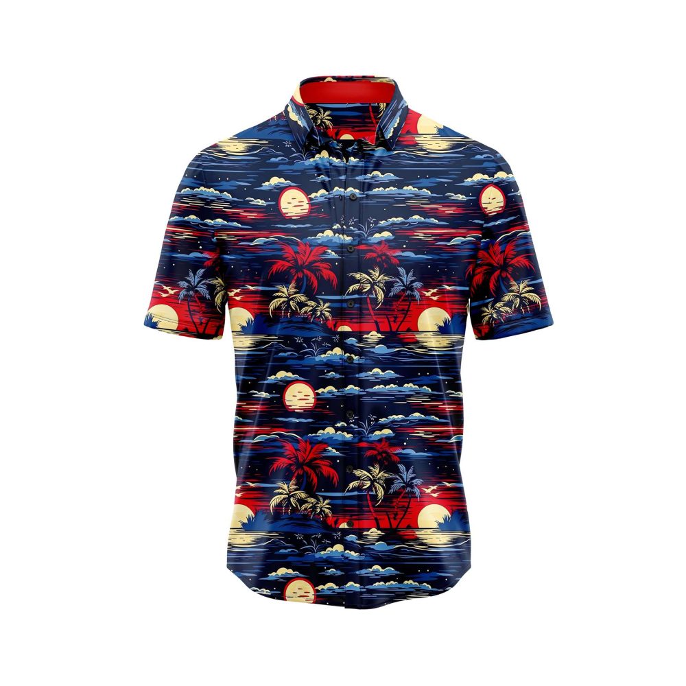 ibuytero Midnight Palm 6 Hawaiian Shirt