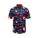 Midnight Palm 6 Hawaiian Aloha Shirt- Tropical Beach Shirt