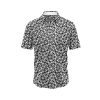 ibuytero Monochrome Wave Hawaiian Shirt 0