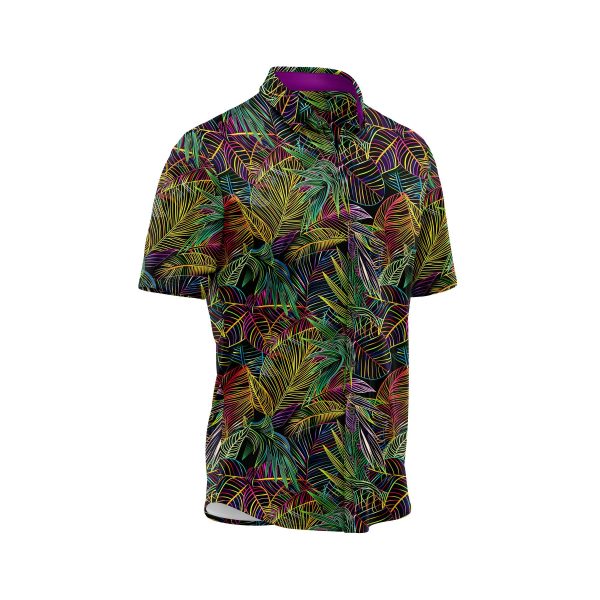 ibuytero Neon Monstera Leaf Hawaiian Shirt 2